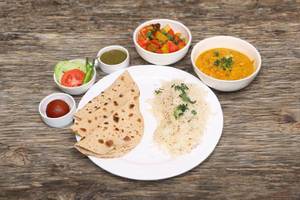 Vrindavan Thali No Onion Garlic [Serves 4]