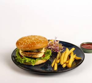 Grilled Chicken Cheese Burger