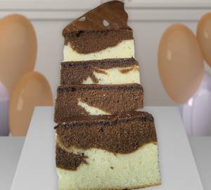 Chocolate Vanilla Mix Slice Cake 250Gm