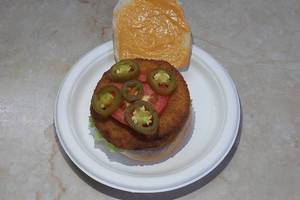 Spicy Jalapeno Aloo Tikki Burger
