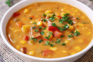 Sweet Corn Mushroom Soup