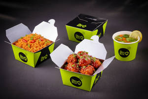 Double Chilli Rice+spicy Fried Cauliflower(little Box)+lemon Coriander Soup