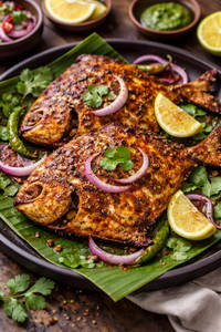 Achari Tandoori Pomfret