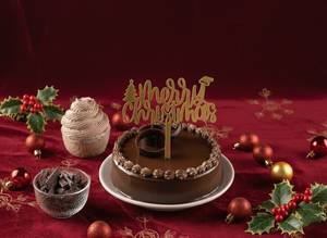 Christmas Belgian Choco Cake (500 Gm)