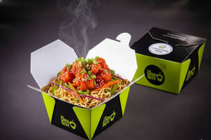 Triple Schezwan Noodles & Spicy Fried Paneer (little Box)+ Lung Fung Soup