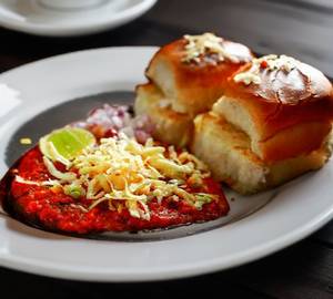 Cheese pav bhaji