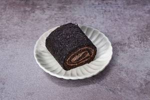 Chocolate Yule Log Slice