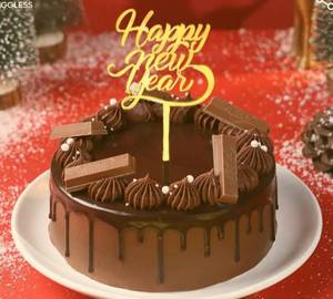 Happy New Year Kitkat Chocolate Brownie