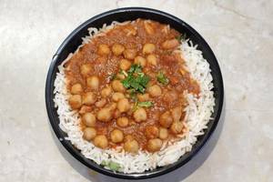 Jain Chole Rice Bowl