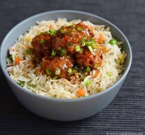 Veg manchurian rice