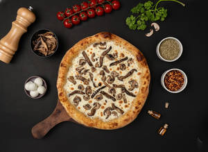 Sourdough Bianca Mushroom Truffle Pizza