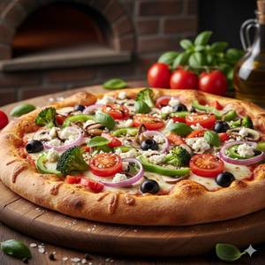 7" Small Deluxe Veggie Delight Pizza 