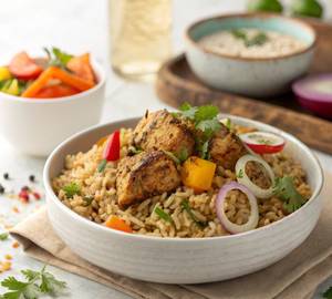 Healthy Brown Rice Protein Chicken Biryani