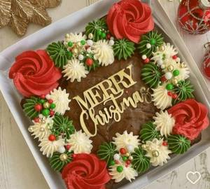 Christmas Special Chocolate Brownie Cake [1Kg]
