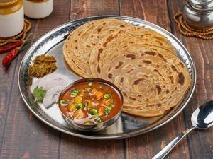Aloo Matar with Paratha