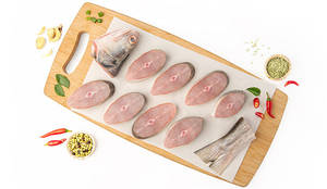 Indian Salmon Medium Steaks With Head And Tail
