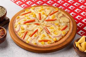 Corn Veggie Delight Thin Crust Pizza