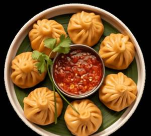 Veg Corn Steam Momos