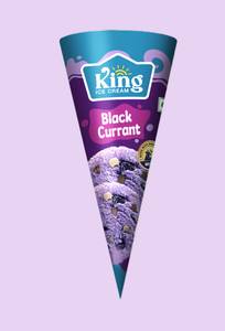 Blackcurrant Cone Ice Cream [Big, 110 Ml]