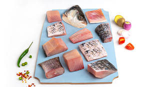 Rohu Medium Curry Cut With Head 560G - 840G