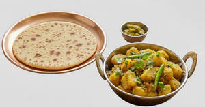 Tawa Paratha With Aloo Sabji