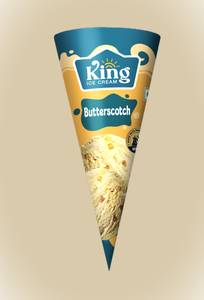 Butterscotch Cone Ice Cream [Big 110 Ml]