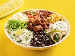 Crispy Chickpea Bullet Burrito Bowl