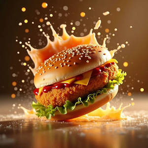 Cheesy Chicken Burger
