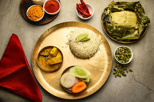 Bhetki Paturi Mini Thali