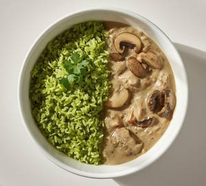 Mushroom Creamy Coriander Rice