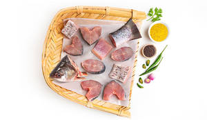 Rohu Medium Bengali Cut With Head 560G - 840G