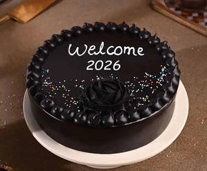 Welcome 2026 Spl Chocolate Cake [Eggless]
