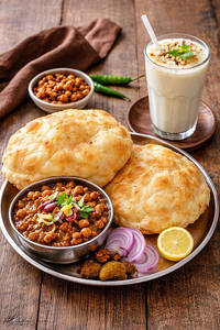 Chole Bhature + Lassi