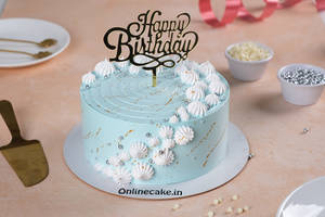 Vanilla Cascading Floral Cake [500 G]