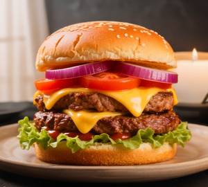 Veg cheese burger