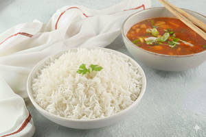Steam Rice With Veg Choice Of Sauce
