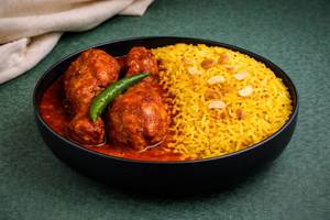 Basanti Pulao Chicken Kosha Bowl