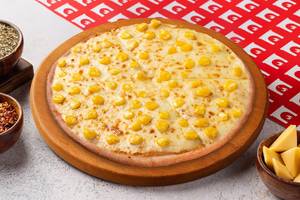 Corn & Cheese Thin Crust Pizza