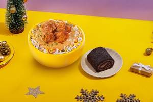 Non-Veg Rice Bowl & Dessert Meal