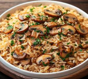 Egg Mushroom Fried Rice