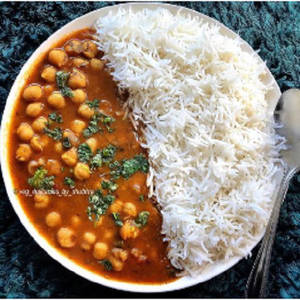 CHHOLE WITH RICE