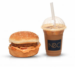 Iced Coffee (r) + Nbc Aloo Tikki Burger
