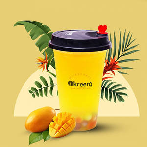 Mango Peach Popping Boba