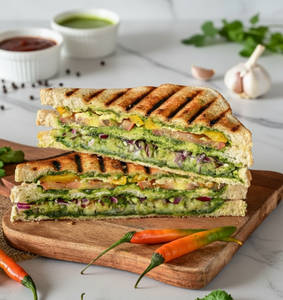 Cheesy Veg Grilled Sandwich