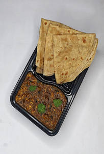 2pcs Chappati + Egg Keema Masala