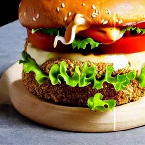 Veg layer cheese burger [double]