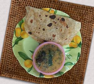 2 Pc Chapati With Pappu(100ml)