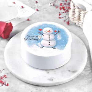 Snowman Pineapple Bento Cake