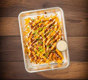 Chicken loaded fries