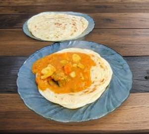 3 porotta +  sambar